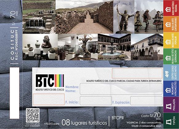 Boleto Turístico Cusco Circuito II