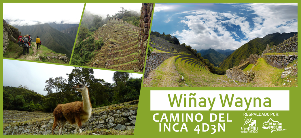 Wiñay Wayna Camino Inca Clásico 4 días y 3 noches